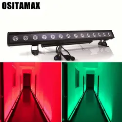 Водонепроницаемый 14x30 W RGB 4IN1 DMX светодиодная полоса матрица прожекторы светодиодные панели для строительства, Dj лампа украшения