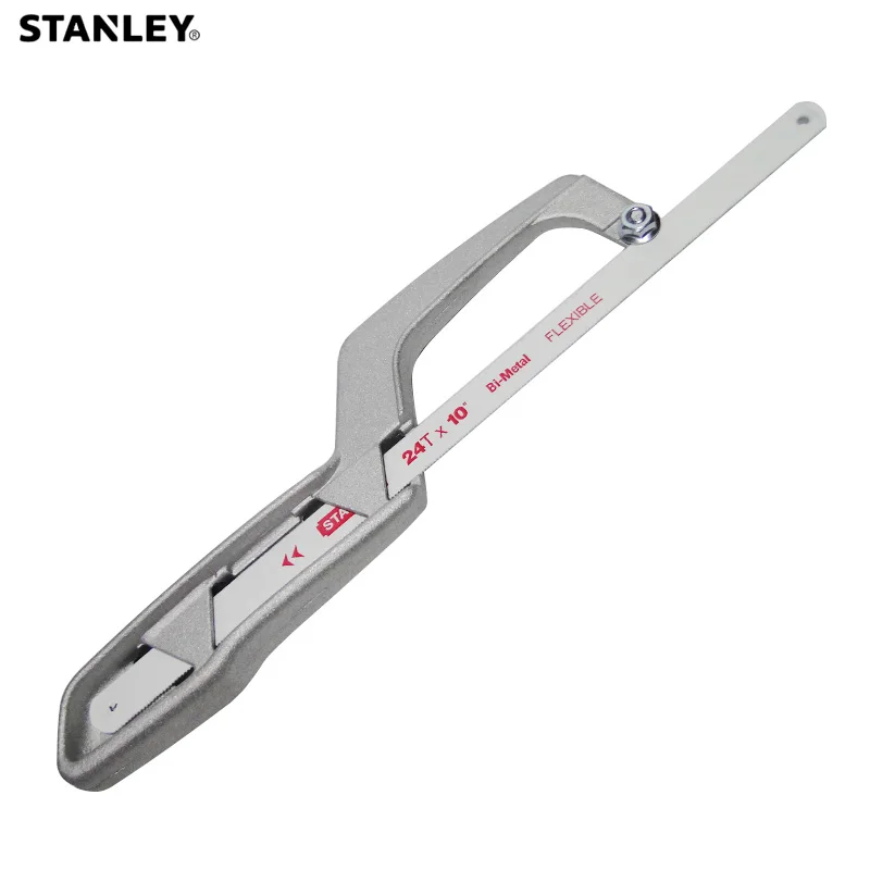 Мини-ножовка Стэнли, 1 шт., w/1" биметаллические лезвия 270 мм, маленькая ручная пила для металлических труб, деревообрабатывающий резак, зажигалка, полезные пилы