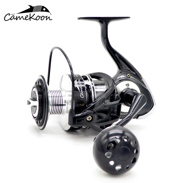 CAMEKOON Spinning Fishing Reel 12+1 Ball Bearings 35KG Carbon Fibre Drag  Full Metal Manufacture