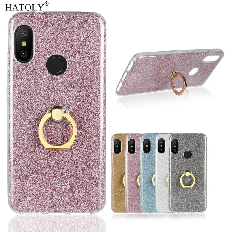 Xiaomi mi A2 Lite случае блестящие Bling силиконовый чехол для телефона Сяо красный 6 Pro