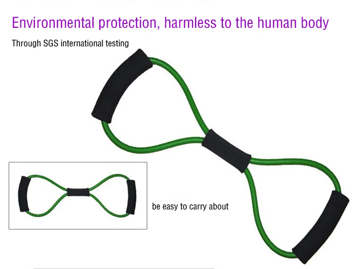 Световая фигура 8 Ультра Тонер Сопротивление полоса тренировочные шнуры для йоги тренировки, бодибилдинг, домашний тренажерный зал с тяжелой нагрузкой