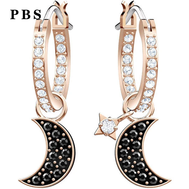 

PBS Original Copy High Quality 1:1 SWA Stars Black Moon Gilded Ears With Logo Free Mail
