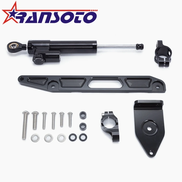 

RANSOTO Motorcycle Steering Damper Stabilizerlinear Linear Stabilizer Bracket kit For YAMAHA XJR1300 XJR 1300 2002-2015