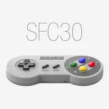 8 8bitdo SFC30 Sans Fil Bluetooth Pro Contrôleur de Jeu Double Classique Joystick pour iOS Android Windows PC Mac Linux Gamepad poignée