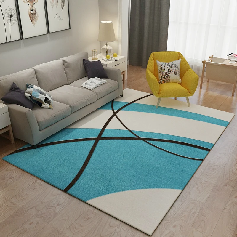 Домашний коврик из текстиля, скандинавский геометрический минималистичный абстрактный арт, фланелевые ковры для гостиной, дивана, стола, пола, коврики для Кабинета - Цвет: color8