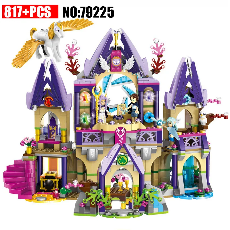 

LELE 79225 Elves Figure blocks Skyra's Mysterious Sky Castle building blocks toys for children Compatible 41078
