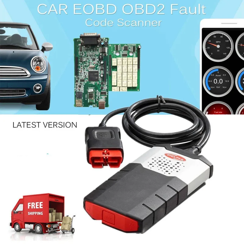 

VCI OBD2 Diagnostic Scanner Kits ODB2 Cars Trucks CD Software+8PCS Car Cables 4.3 Car Auto Fault Diagnostic Scanner Tool