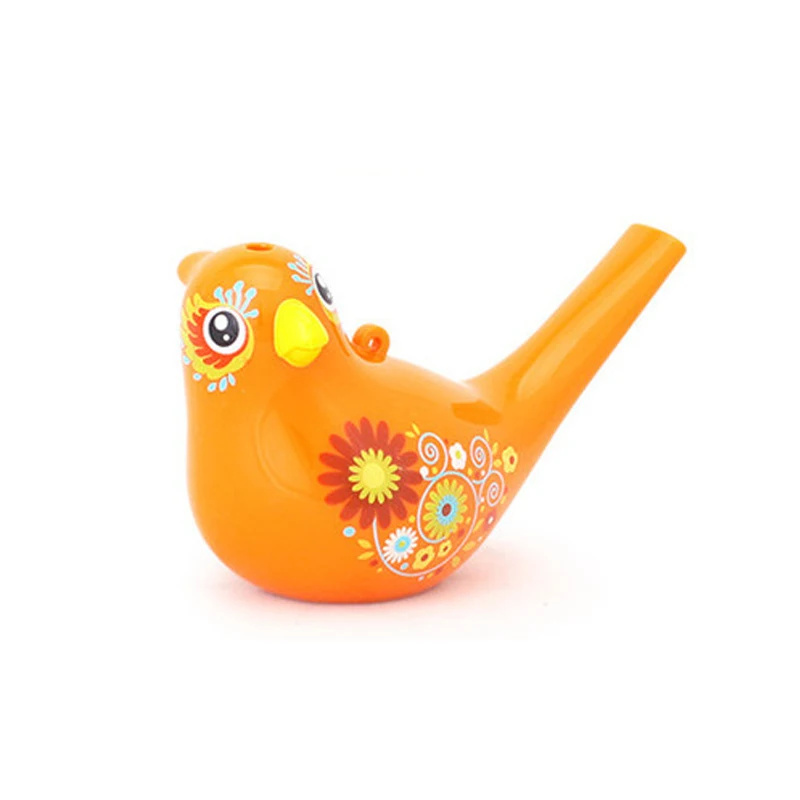 Цветная игрушка для рисования, музыкальный инструмент, свисток для водяных птиц, музыкальная игрушка для детей, для раннего обучения, развивающий подарок для детей - Цвет: Оранжевый