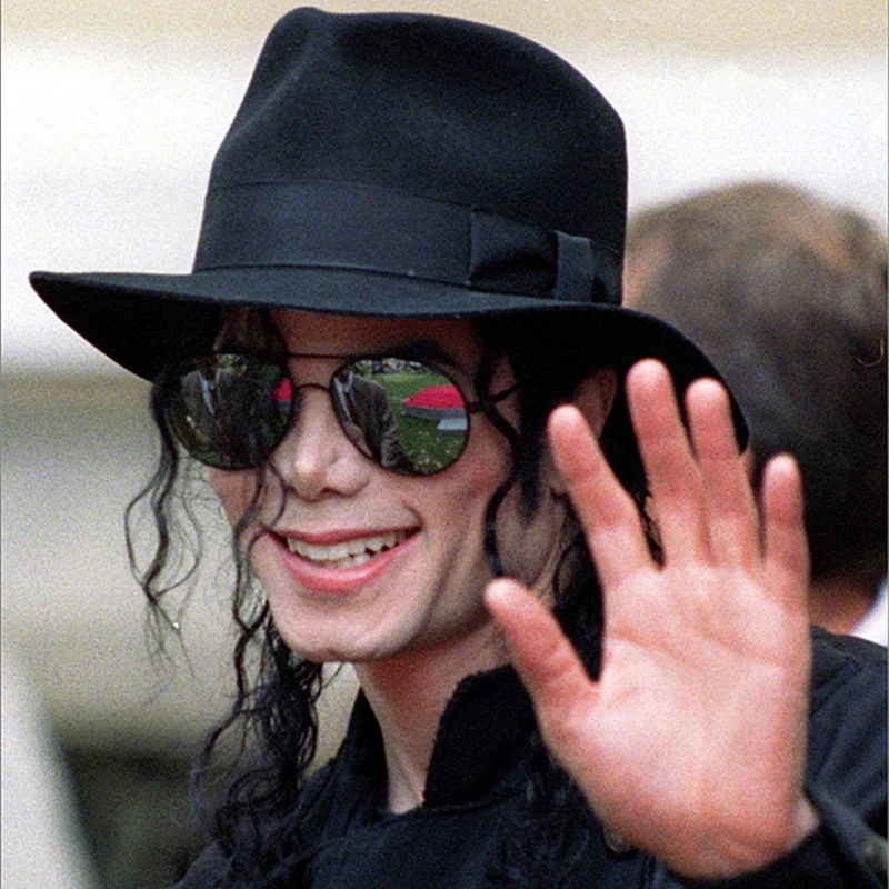 Fedora Sombrero Retro de lana de Michael Jackson para fans de MJ, sombrero  Formal de lana con nombre, color negro|retro hat|fedora blackblack fedora  hat - AliExpress