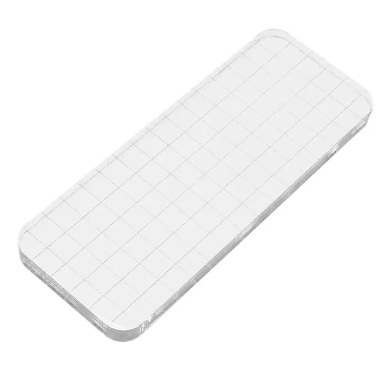 DIY Transparent Acrylic Handle Block Seal Stamp Block for Scrapbooking