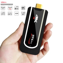 H96 Pro Android 7.1 TV Box Amlogic S912 Octa-core 2G 16G Mini PC TV Stick 2.4G Wifi BT4.1 H.265 4K Media Player Smart TV Dongle