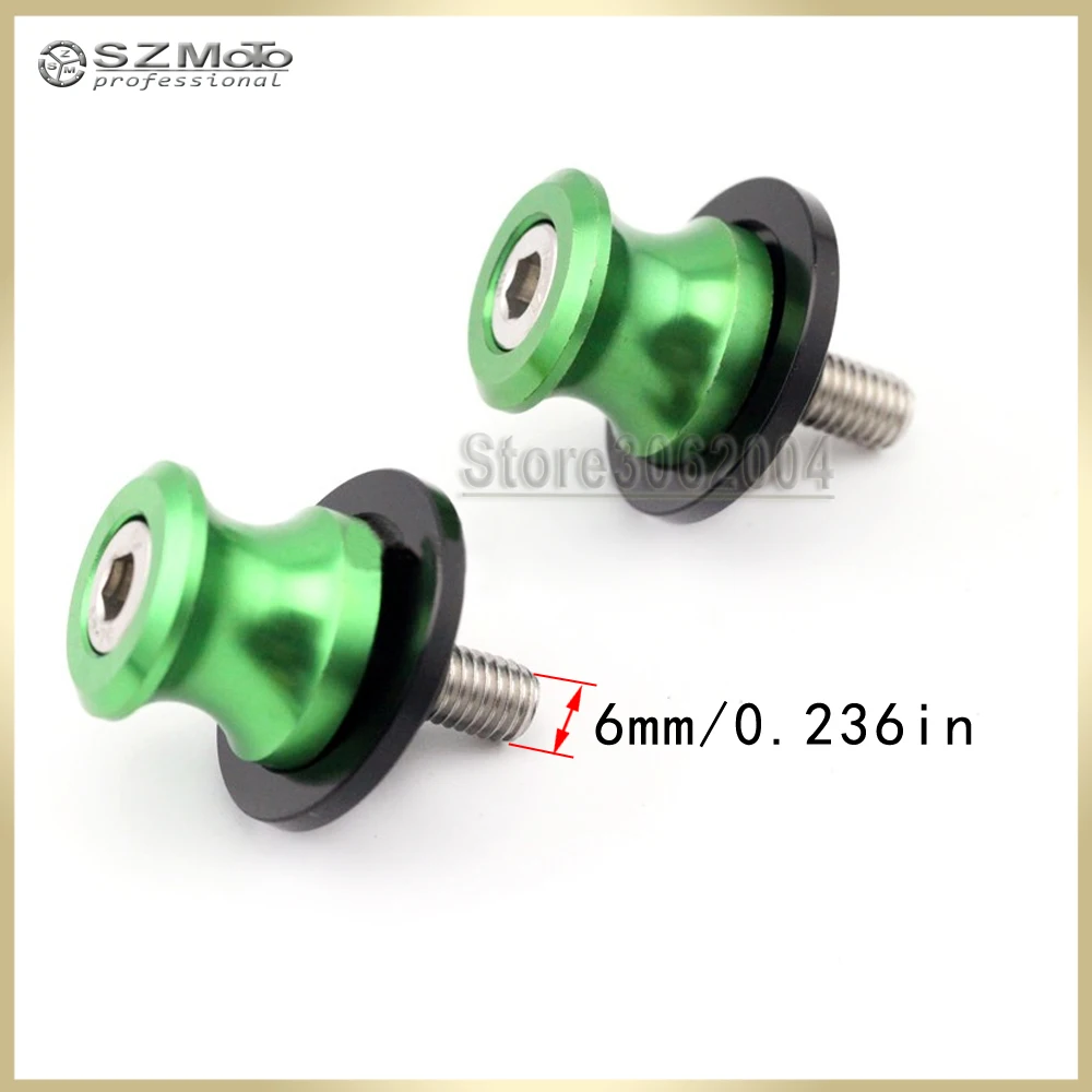 SWINGARM SPOOLS PADDOCK BOBBINS FITS APRILIA SMV1200 DORSODURO 2011-2012 BLACK