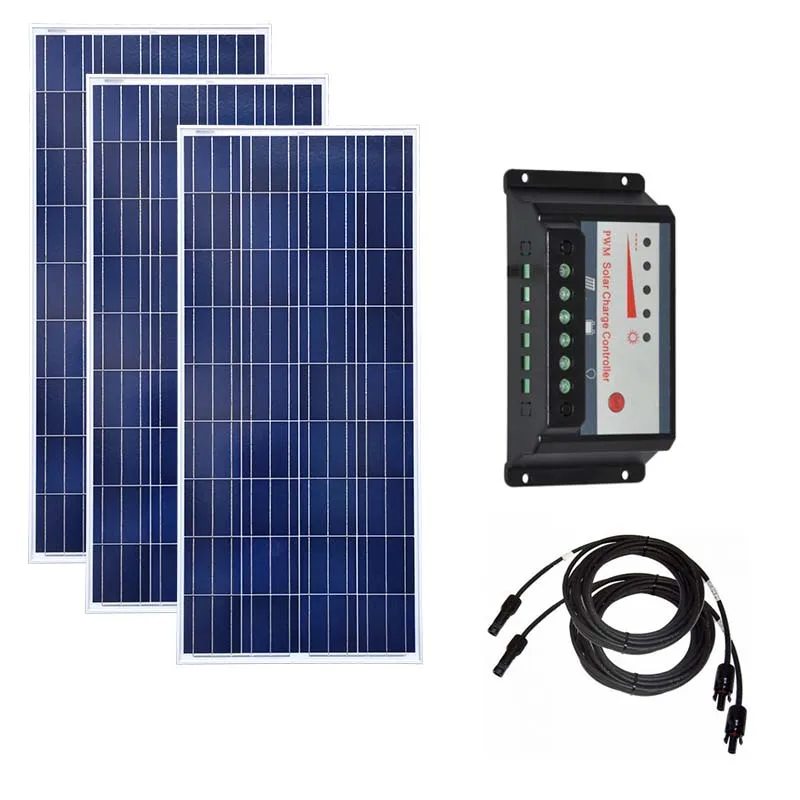 150W 12V Solar Panel kit 20A MPPT Controller battery charger motorhome caravan