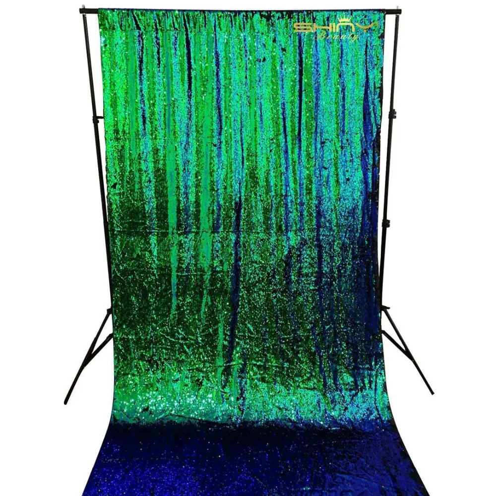 2FTX3FT 5MM Sequin Backdrop Curtain 2 Iridescent Green Mermaid Fish Scale Fabric/ Photography Decoration-60X90CM-C0509 | Дом и сад