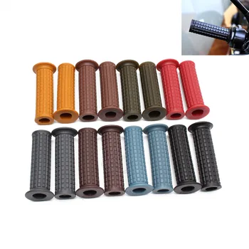 

Motorcycle 22/24mm Retro Vintage Rubber Hand Grip Handlebar Grip for Honda Suzuki Kawasaki Triumph Cafe Racer Bobber Custom