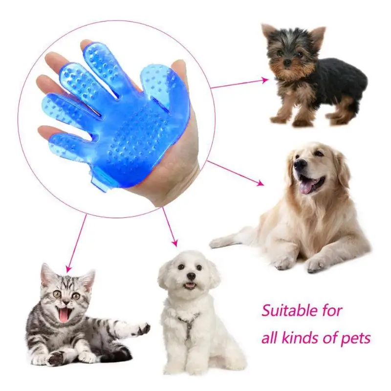 

Silicone Dog Brush Pet Grooming Comb Dog Cat Shower Cleaning Brush Massage Brush Dog Supplies