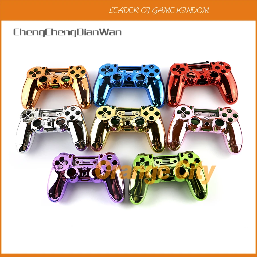 ChengChengDianWan 8 видов цветов Chrome Оболочка Чехол для контроллера PS4 беспроводной
