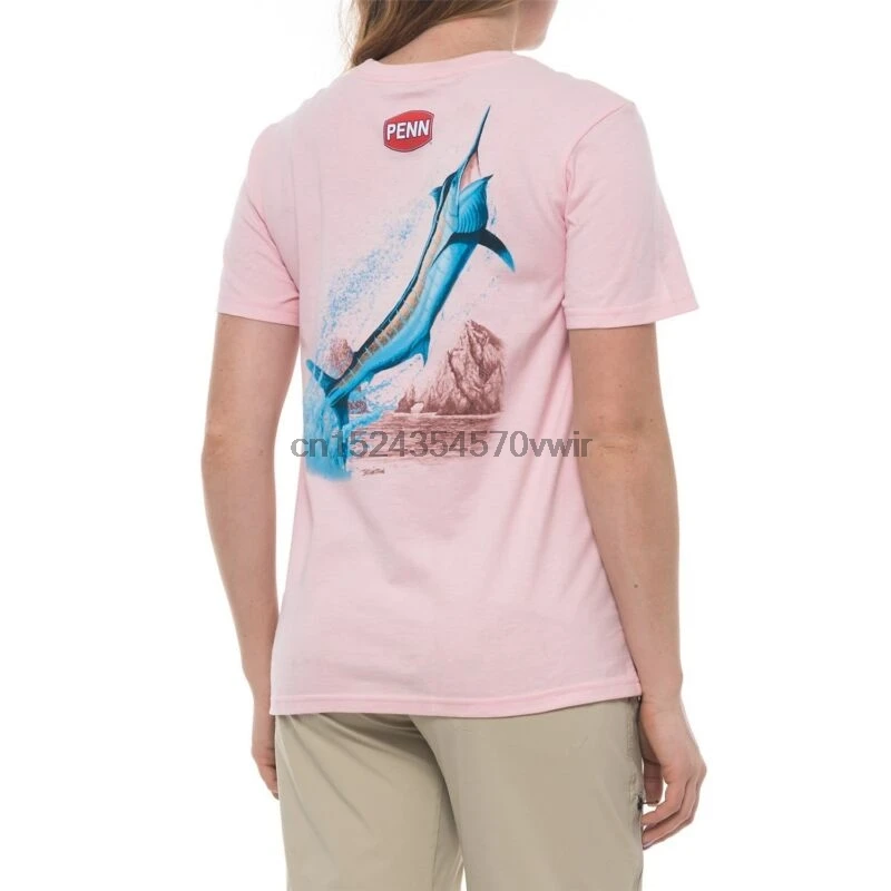 

Penn Inshore Hi Performance S S Women's Fishing Shirt - Marlin Pink Choose Size