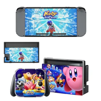 

Kirby Star Allies Decal Vinyl Skin Protector Sticker for Nintendo Switch NS Console + Controller + Stand Holder Protective Skin