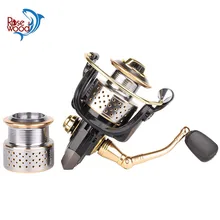 RoseWood металлическая запасная Двойная Катушка спиннинговая Рыболовная катушка 8+ 1BB Передаточное отношение 5,2: 1 RW1000/RW2500 рыболовное колесо Китай