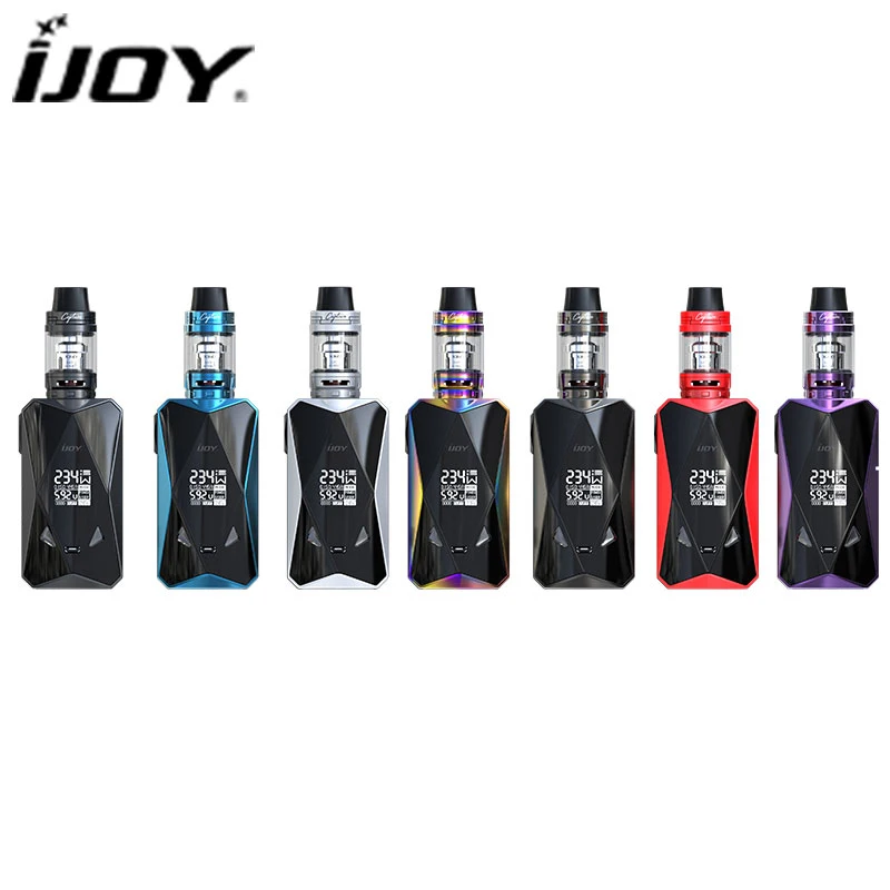 Новый elektronik пикантная закуска sigara IJOY diamond pd270 комплект 234 коробка mod VAPE с капитаном X3S subohm бак 4.2 мл создано 18650/21700 Батарея