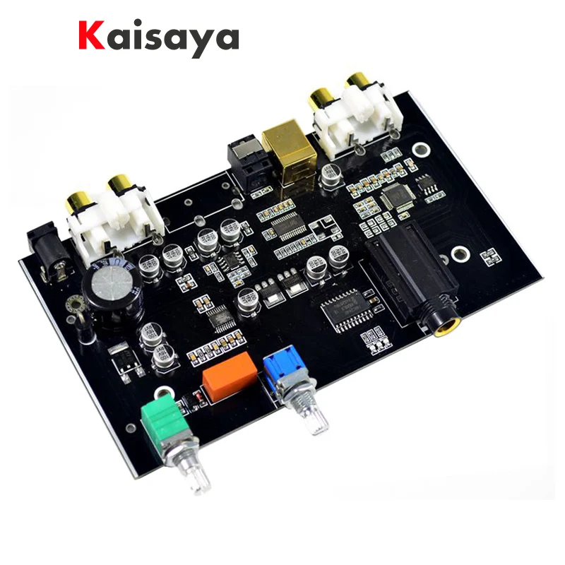 

PCM5100 MS8416 Optical USB input NE5532 OP DC 12V 24bit 192K With Audio Volume Control DAC Board B9-007