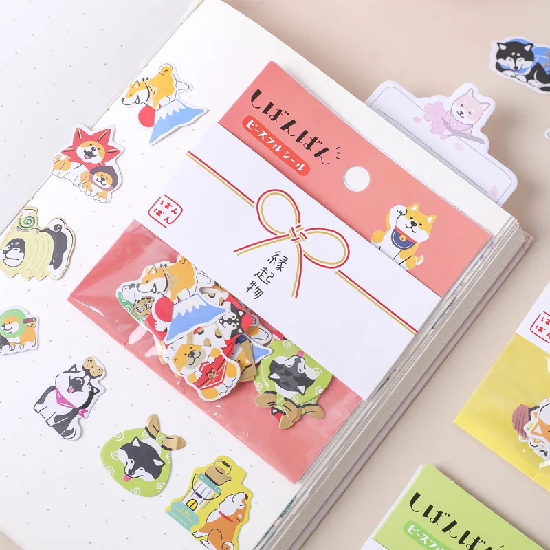 Kawaii японская Акита Собака Декоративные наклейки из бумаги васи Скрапбукинг