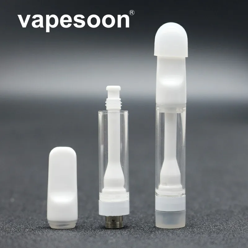 

Vapesoon CBDCC Cartridge Clearomizer Atomizer 1ml Oil Tank Ceramic Coil For 510 510 Box mod Vape Vaporizer Pen Box Mod
