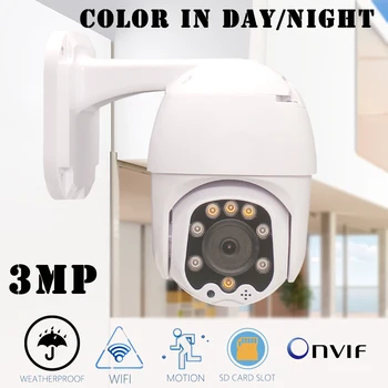 

CTVMAN PTZ IP Camera 4X Zoom Wifi Cameras Outdoor HD 3MP Infrared/Color Night Vision Onvif Audio Wireless Surveillance Dome Cam