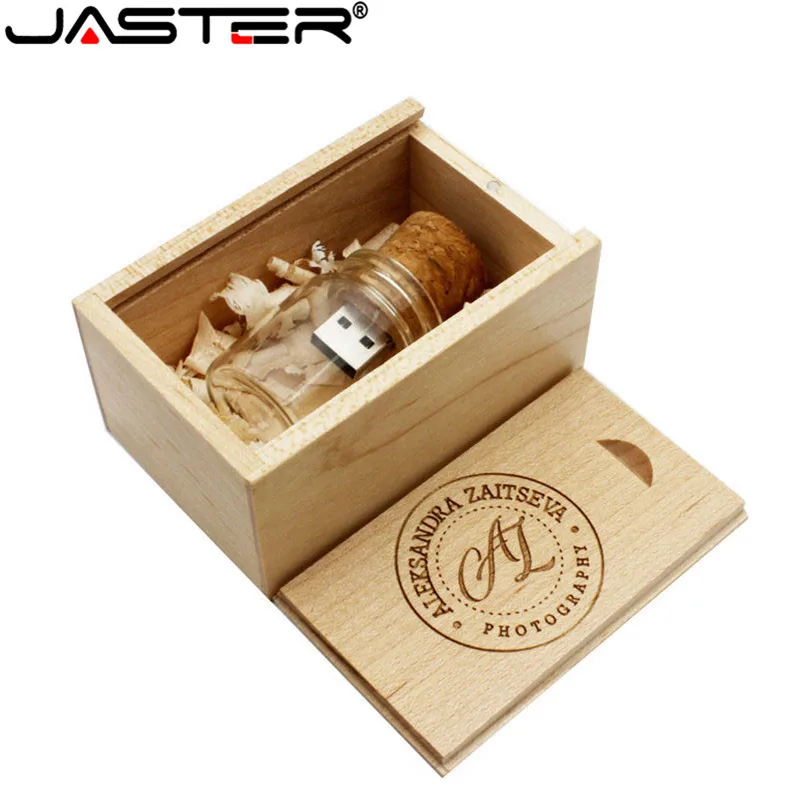 JASTER, новая плавающая бутылка, флешка, 4 ГБ, 8 ГБ, 16 ГБ, 32 ГБ, 64 ГБ, стеклянные бутылки, usb флеш-накопитель, u-диск, карта памяти, свадебный подарок