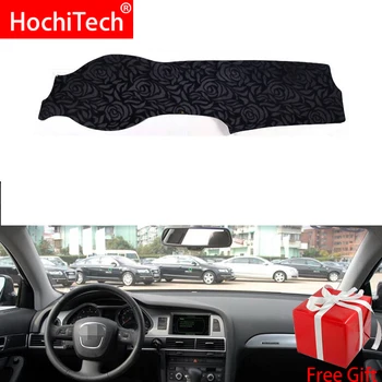 

Rose Pattern Non-slip Dashmat Dash Mat Dashboard Cover Pad Cover Carpet Car Sticker for AUDI A6 A6L 2005 2006-2011 Car Styling