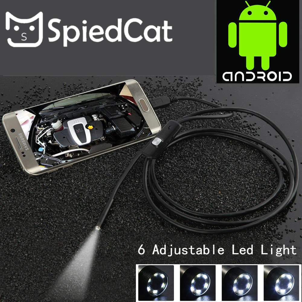 Waterproof 7mm lens Inspection Pipe 5m/10m Soft Cable Endoscope Mini USB Camera Snake Tube Borescope For Android Phone PC | Безопасность