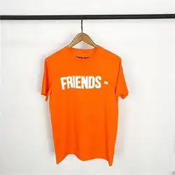 Новый Новинка 2019 модные футболки Паркур V друзьями оранжевая футболка хип-хоп скейтборд, уличная мода хлопковая футболка # L14