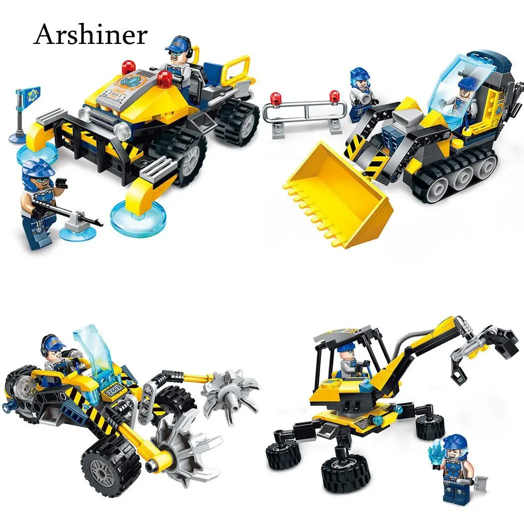 

Educational Assembled Construction Vehicle Chariot Assembly Model Building Blocks Kit DIY City Toys for Children Christmas Gift