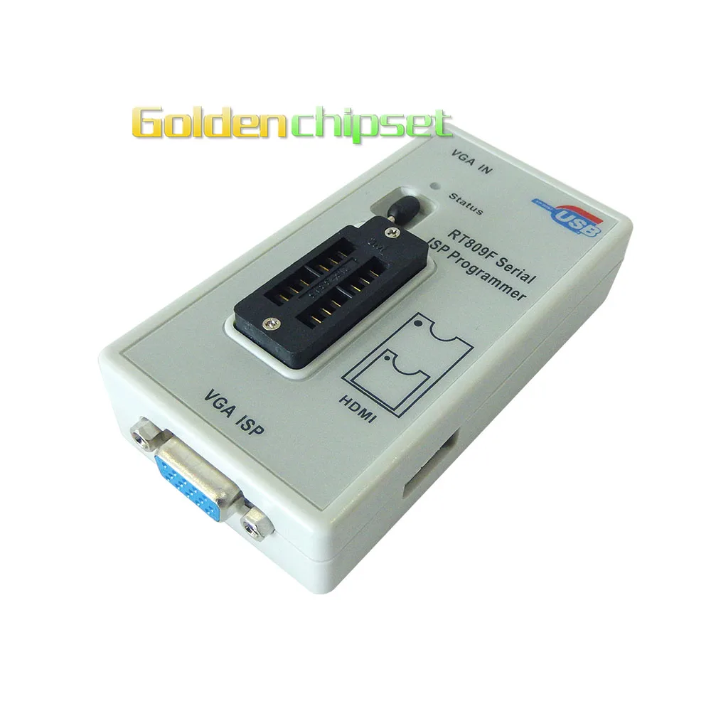 RT809F USB программатор+ тестовый Зажим Кабель VGA RT809F EEPROM FLASH 8051 AVR MCU GAL PIC SPI