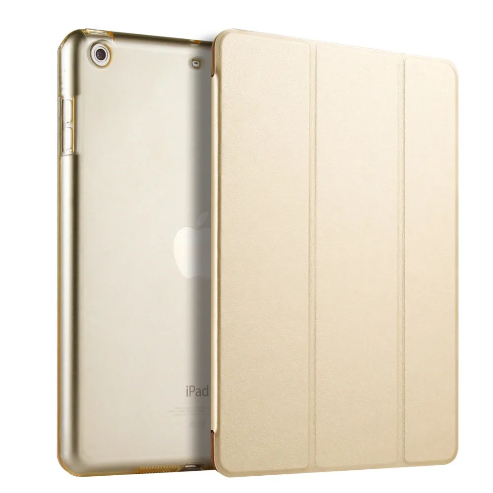 

Tablet Case for Apple iPad Mini 1 Mini 2 Mini 3 Case PU Leather Ultra Slim+Translucent PC Hard Back Smart Mini Cover Case PFHEU