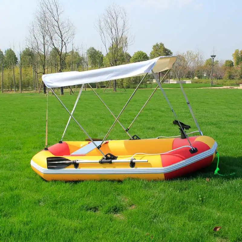 

2 Person Inflatable Boat Kayak Accessories Fishing Sun Shade Rain Canopy Kayak Kit Sailboat Awning Top Cover Boat Shelter
