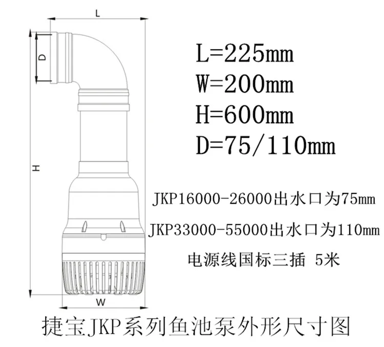 JEBAO 26000L/H 40000L/H большой поток аквариума погружной насос фильтр Koi аквариум бассейн пруд вода фонтан насос циркуляционный насос