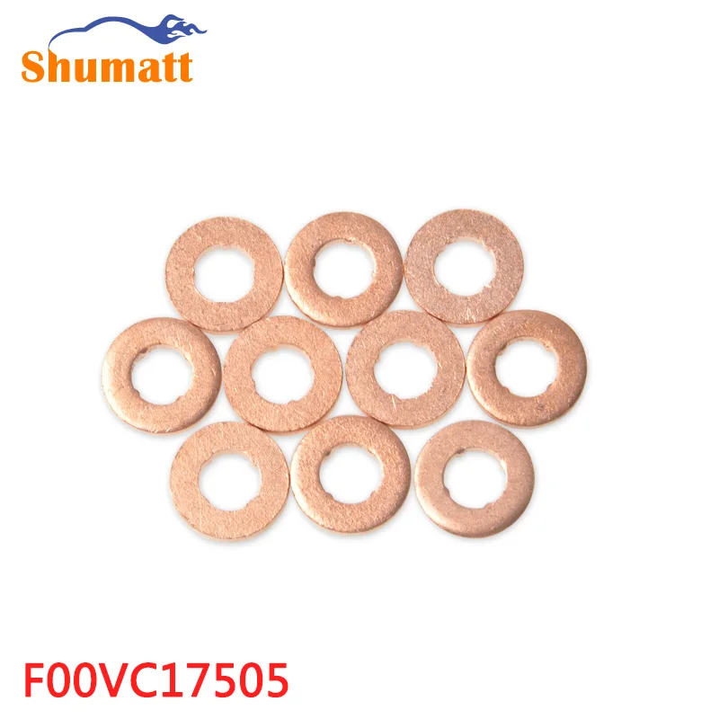F00VC17505 Fuel Injector Copper Ring Combustion Chamber Wahsers Shims Gasket Set F 00V C17 505 Size 7.7X15X2.5 Thickness 2.5mm | Автомобили