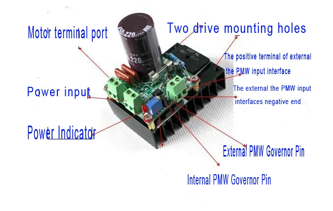 12 V/24 V/48 V/110 вольтового источника электропитания постоянного тока регулировки PWM MACH3 оси шпинделя скорости контроллер CNC