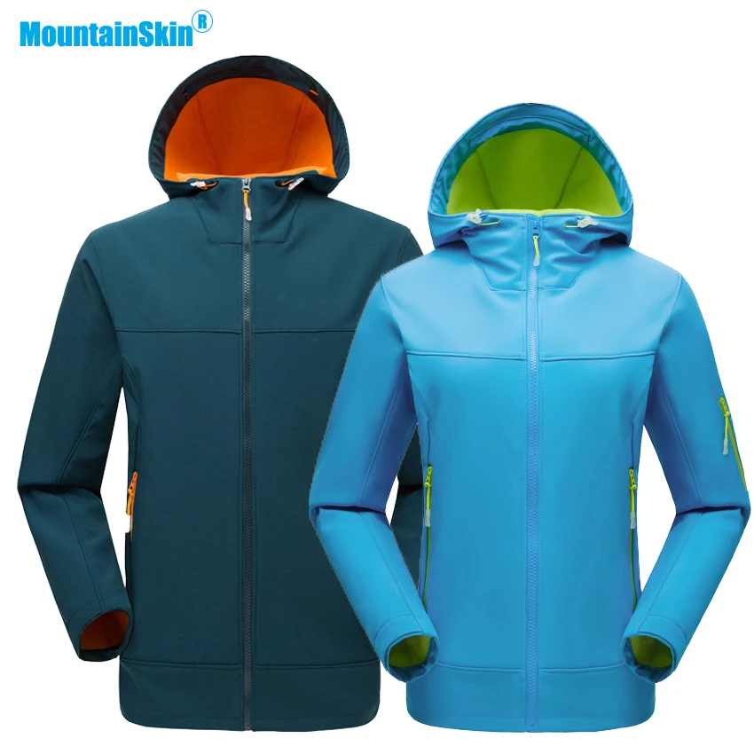 

Mountainskin Men Women Autumn Softshell Fleece Jacket Outdoor Sports Thermal Windbreaker Hiking Camping Fishing Brand Coat MA211