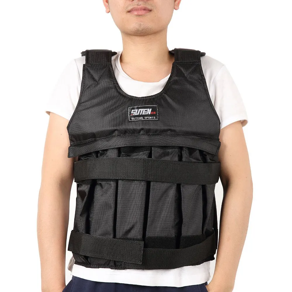 SUTEN 50kg Max Loading Weighted Vest Adjustable Exercise Boxing Sanda