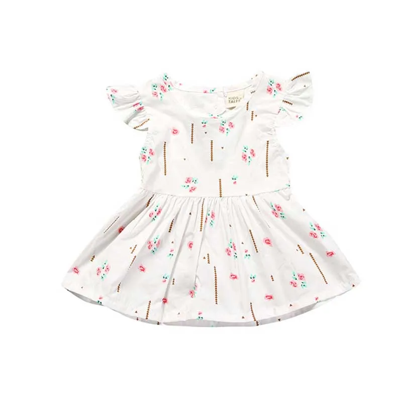 Baby Girls Summer Clothing Floral Flower Print Sleeveless Baby Girls