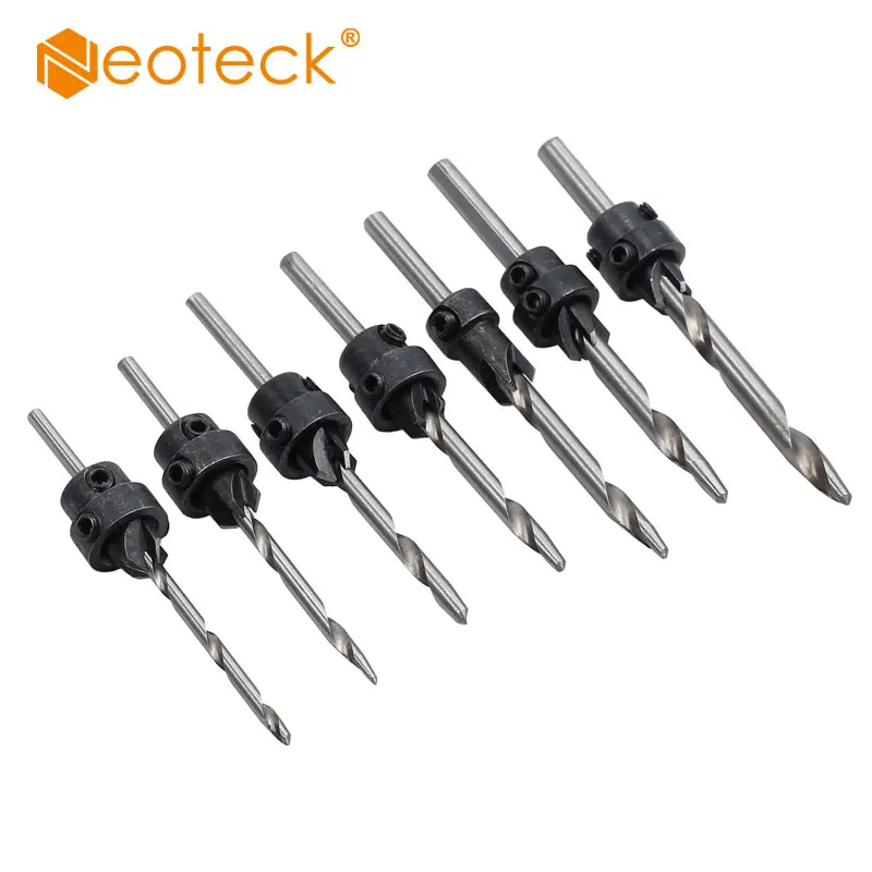 

Сверла по дереву Neoteck, 22 шт./компл., 3,8-5,56 мм, конические