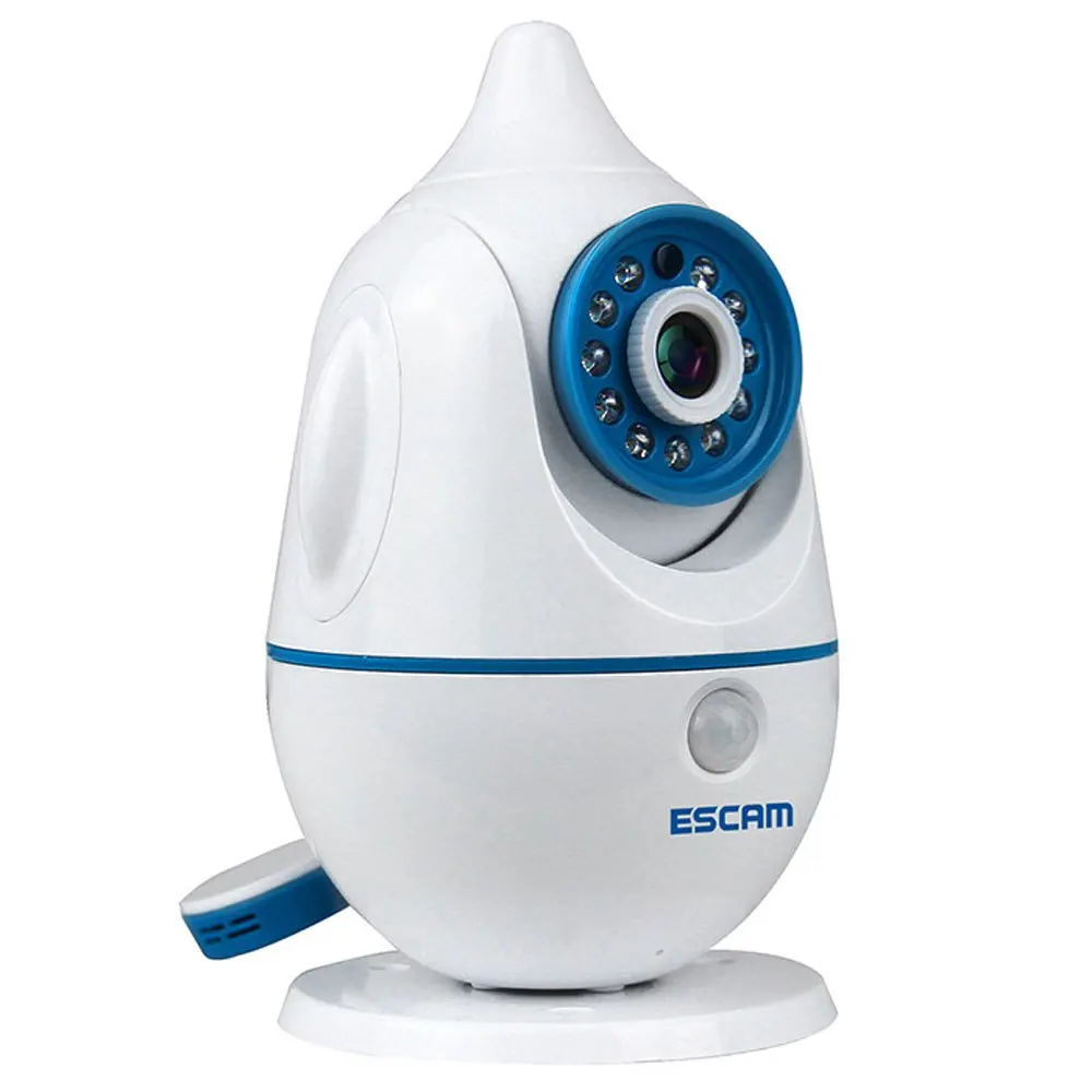 

ESCAM Penguin QF521 Baby Monitor Penguin Wifi Camera 720P Support Two Way Audio Support 128G TF Card Pan / Tilt IP Camera CCTV