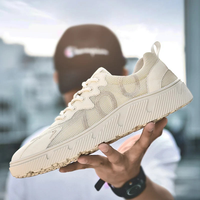 

Mesh Men Casual Shoes Lace-up Men Shoes Lightweight Comfortable Breathable Walking Sneakers Trend Wild Casual Tide Shoes C4
