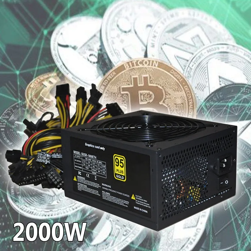 1pc Gold Power Supply ETH BTC Mining ATX SATA IDE Support 8 GPU Ethereum PC Power Supply For Computer Minner Machine 1pc Gold Power Supply ETH BTC Mining ATX SATA IDE Support 8 GPU Ethereum PC Power Supply For Computer Minner Machine