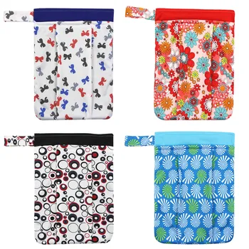 

41*33cm Waterproof Durable Easy Clean Two Zippered Pockets Baby Diaper Bag Nappy Bag Dry Wetbag