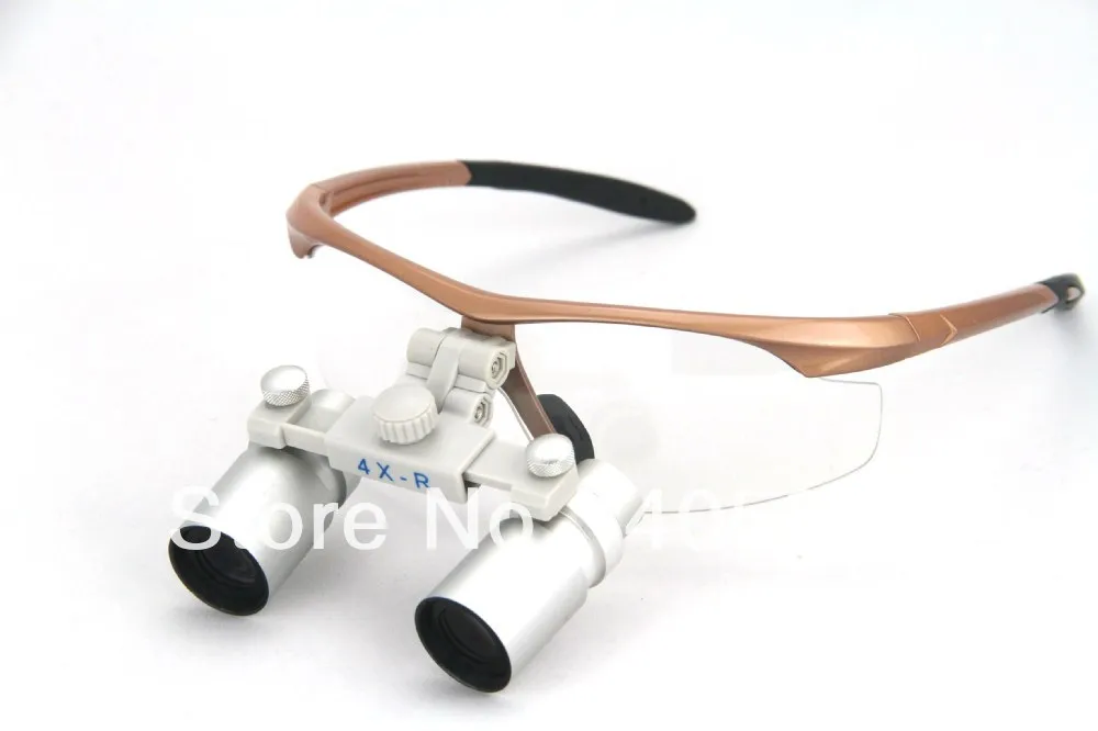 

2017 NEW CH4.0X Dental Binocular Magnification loupes with YHL-AXSL lights Free Shipping Packed in metal case