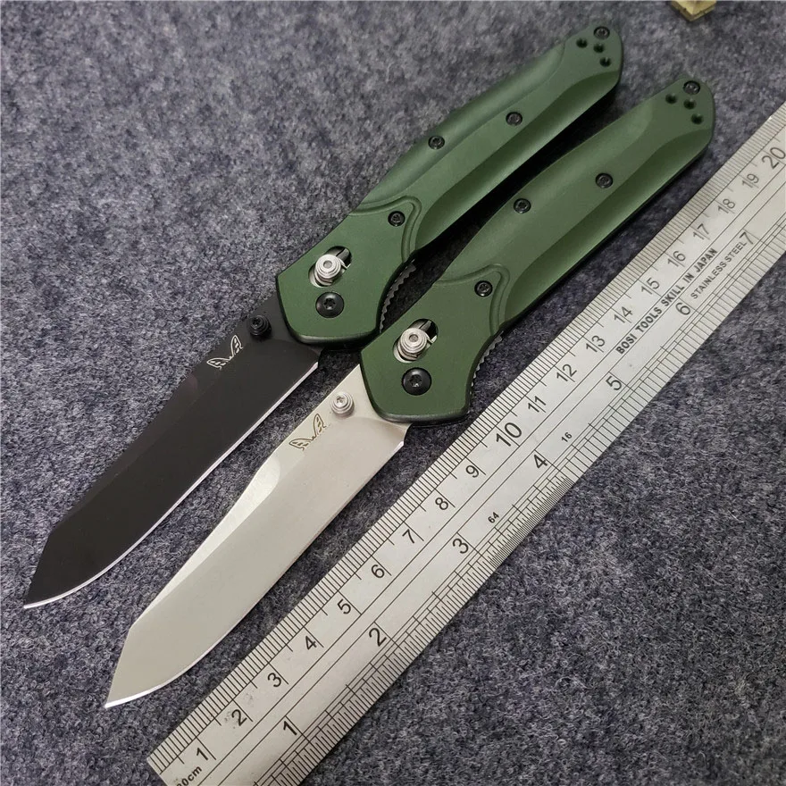

BENYS Made 2 Models Green BM 940 / 942 S30V blade Axis Copper washer Folding Knife Camping Hunting Pocket Knives EDC BM42 Tools